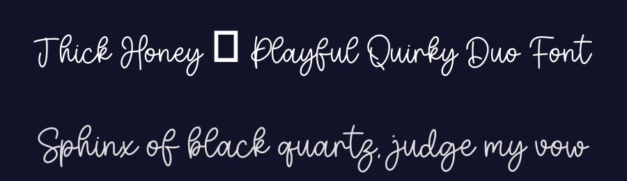 Thick Honey – Playful Quirky Duo Font by Siapgraph — Display Font — thumbnail 2