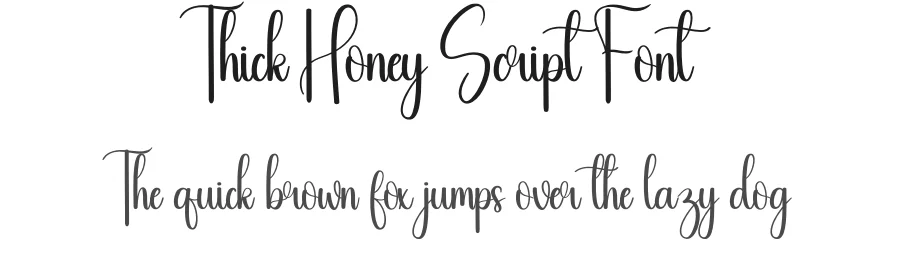 Thick Honey Script Font by andikastudio — Script Handwritten Font