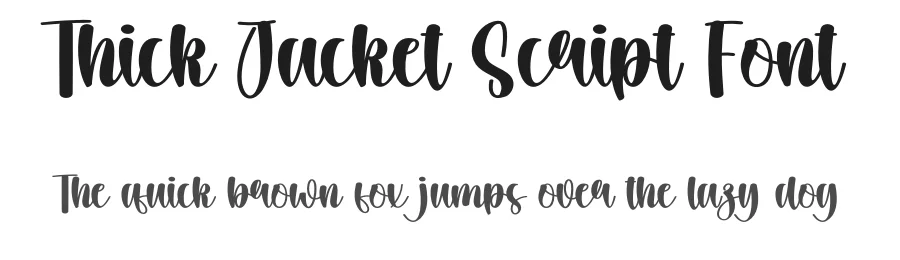 Thick Jacket Script Font by creativeletter — Script Handwritten Font