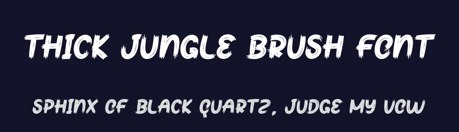 Thick Jungle Brush Font by creativeletter — Script Handwritten Font — thumbnail 2