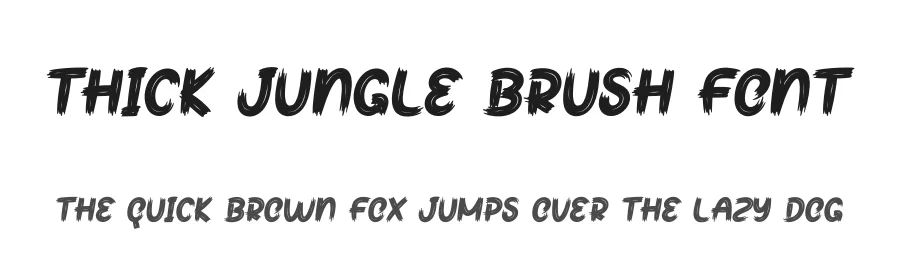 Thick Jungle Brush Font by creativeletter — Script Handwritten Font