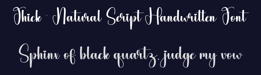 Thick – Natural Script Handwritten Font by andikastudio — Script Handwritten Font — thumbnail 2