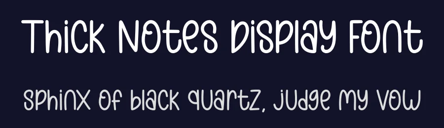 Thick Notes Display Font by Craftedtype — Decorative Font — thumbnail 2