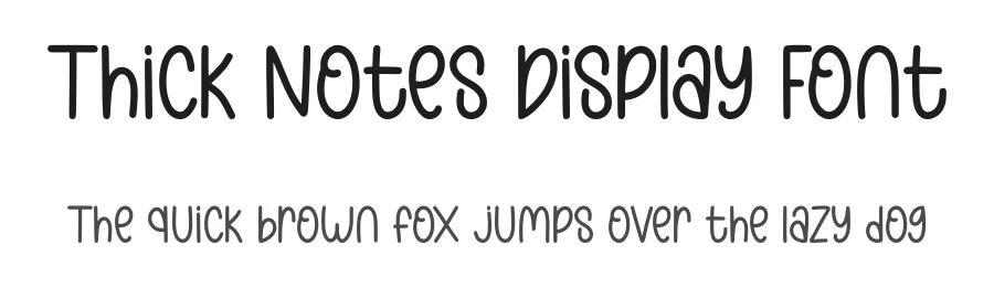 Thick Notes Display Font by Craftedtype — Decorative Font