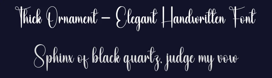 Thick Ornament – Elegant Handwritten Font by andikastudio — Script Handwritten Font — thumbnail 2
