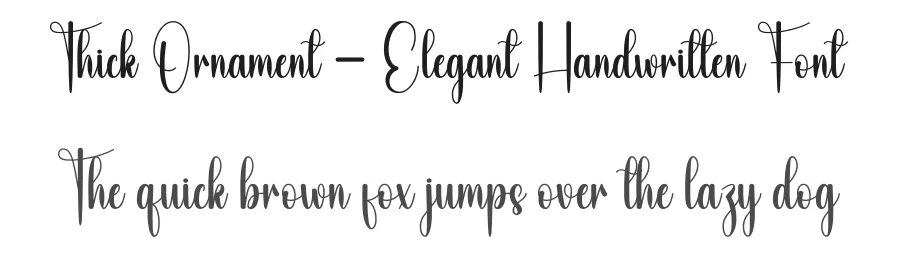 Thick Ornament – Elegant Handwritten Font by andikastudio — Script Handwritten Font