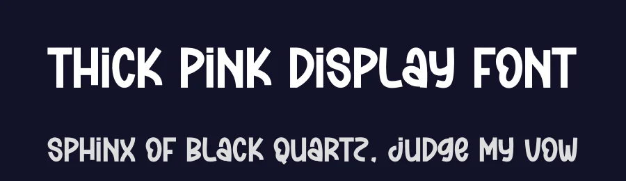 Thick Pink Display Font by andikastudio — Display Font — thumbnail 2