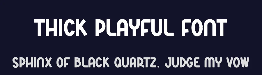 Thick Playful Font by andikastudio — Display Font — thumbnail 2