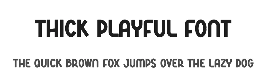 Thick Playful Font by andikastudio — Display Font