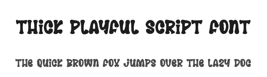 Thick Playful Script Font by andikastudio — Script Handwritten Font