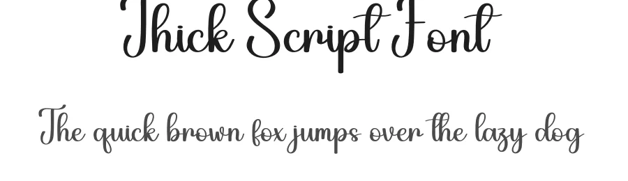 Thick Script Font by andikastudio — Script Handwritten Font