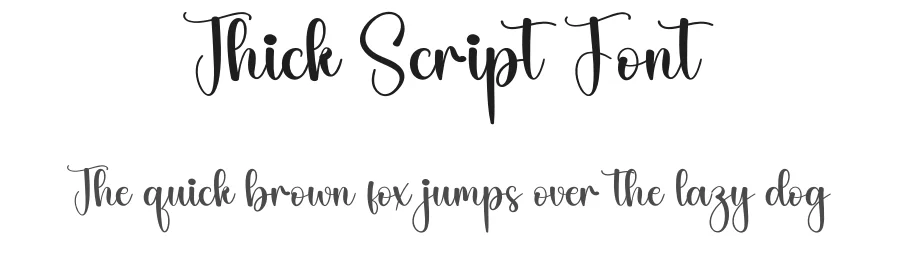 Thick Script Font by andikastudio — Script Handwritten Font