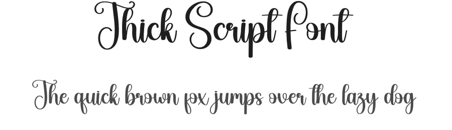 Thick Script Font by andikastudio — Script Handwritten Font