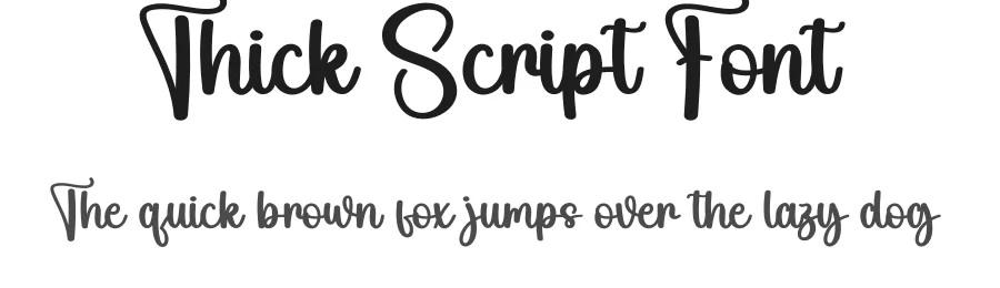 Thick Script Font by andikastudio — Script Handwritten Font