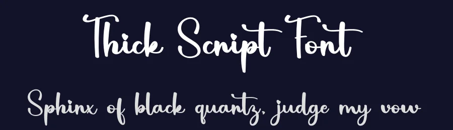 Thick Script Font by ade gilang — Script Handwritten Font — thumbnail 2