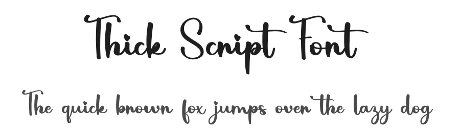 Thick Script Font by ade gilang β Script Handwritten Font