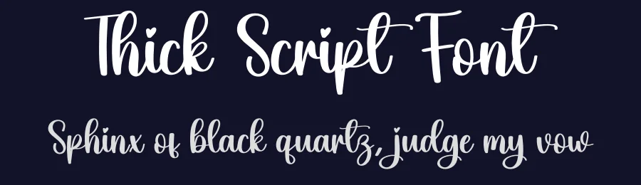 Thick Script Font by creativeletter — Script Handwritten Font — thumbnail 2