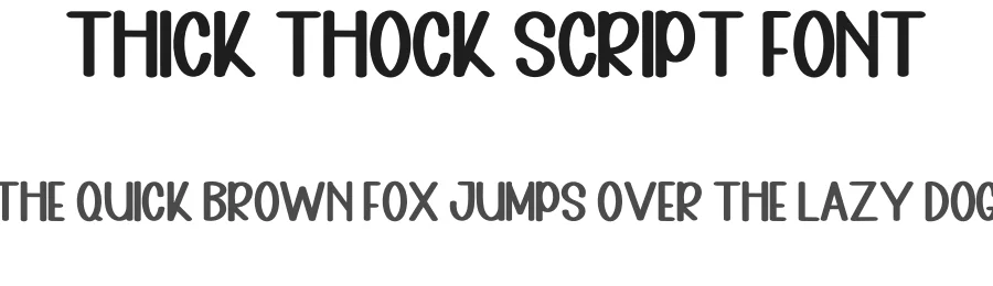 Thick Thock Script Font by inermediaSTUDIO — Display Font