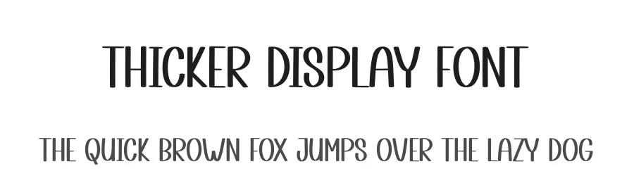 Thicker Display Font by andikastudio — Script Handwritten Font