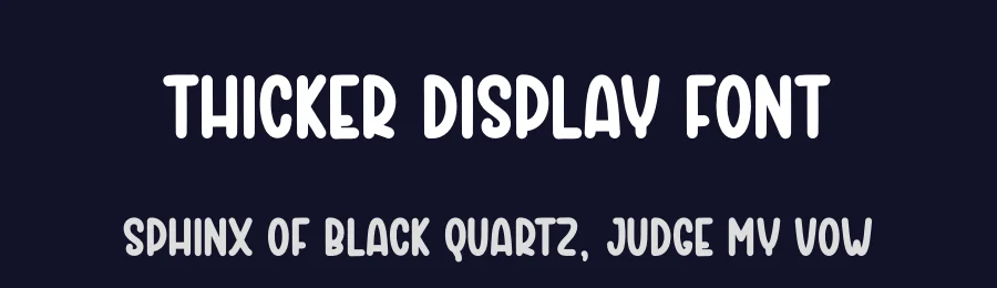 Thicker Display Font by andikastudio — Display Font — thumbnail 2