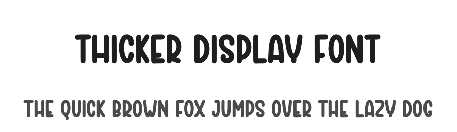 Thicker Display Font by andikastudio — Display Font