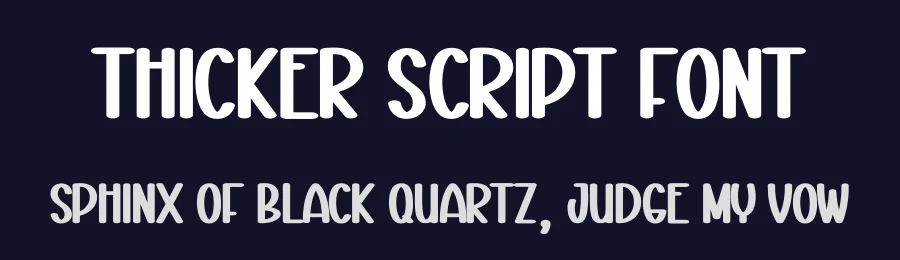 Thicker Script Font by creativeletter — Display Font — thumbnail 2