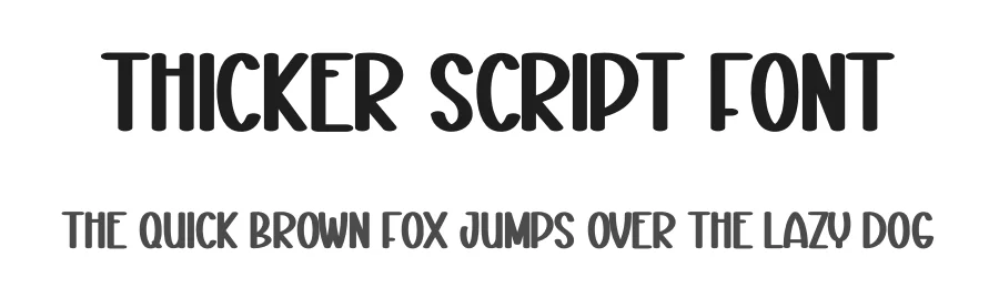 Thicker Script Font by creativeletter — Display Font