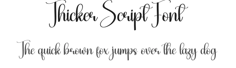 Thicker Script Font by andikastudio — Script Handwritten Font