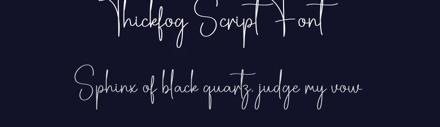 Thickfog Script Font by creativeletter — Script Handwritten Font — thumbnail 2