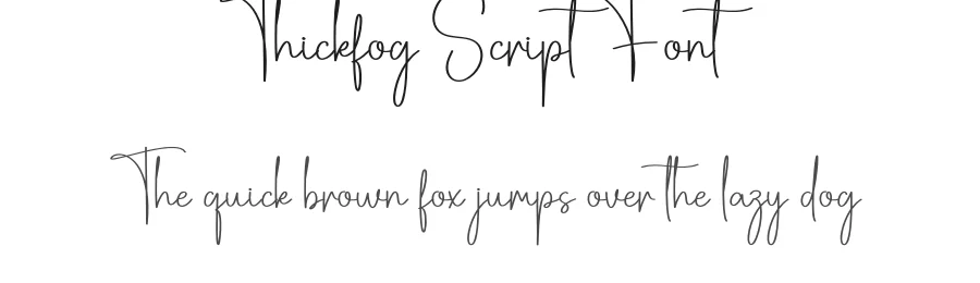 Thickfog Script Font by creativeletter — Script Handwritten Font