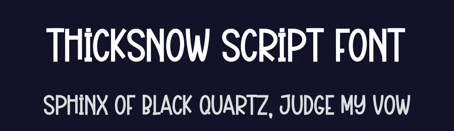Thicksnow Script Font by creativeletter — Display Font — thumbnail 2