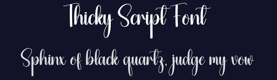 Thicky Script Font by creativeletter — Script Handwritten Font — thumbnail 2