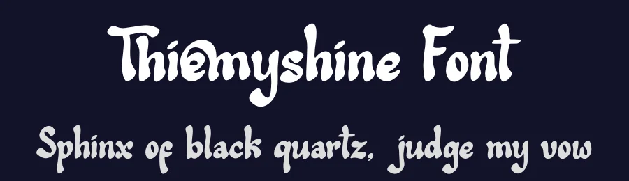 Thiemyshine Font by Denustudios — Display Font — thumbnail 2