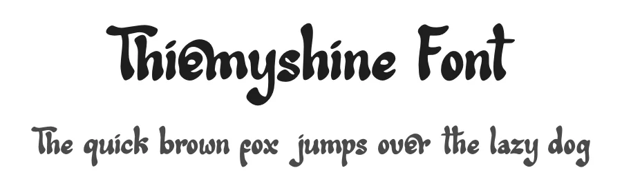 Thiemyshine Font by Denustudios — Display Font