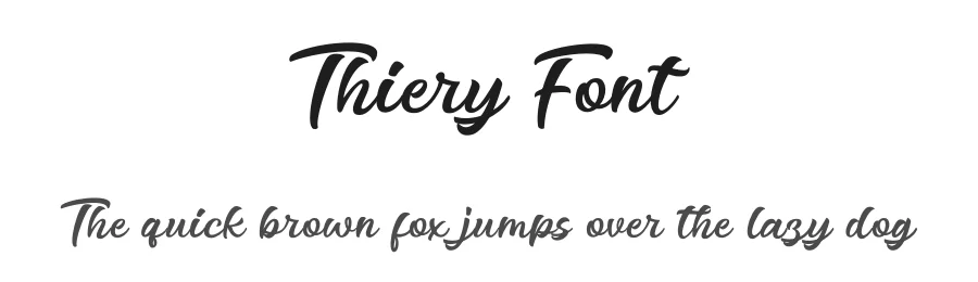 Thiery Font by BeauTypes β Script Handwritten Font