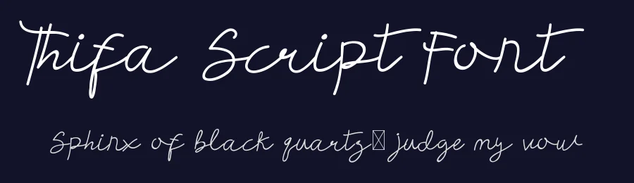 Thifa Script Font by edricstudio — Script Handwritten Font — thumbnail 2