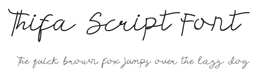 Thifa Script Font by edricstudio — Script Handwritten Font