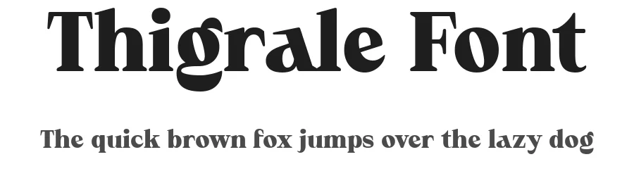 Thigrale Font by Drizy — Serif Font