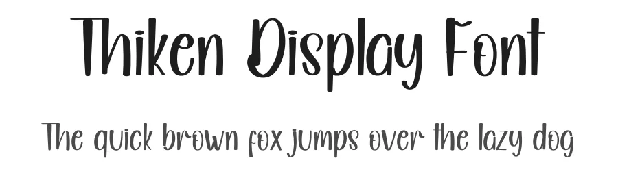 Thiken Display Font by inermediaSTUDIO — Display Font