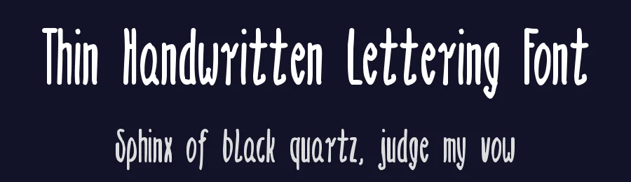 Thin Handwritten Lettering Font by zai — Script Handwritten Font — thumbnail 2