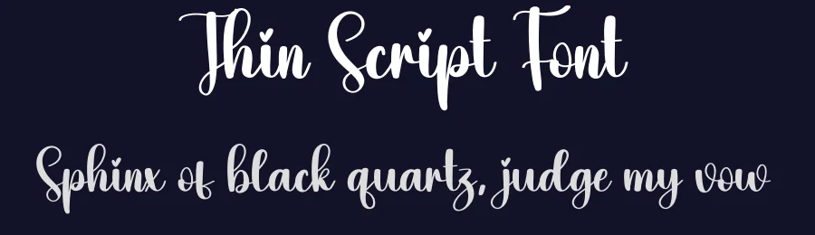 Thin Script Font by creativeletter — Script Handwritten Font — thumbnail 2