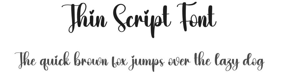 Thin Script Font by creativeletter — Script Handwritten Font