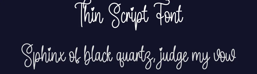 Thin Script Font by creativeletter — Script Handwritten Font — thumbnail 2