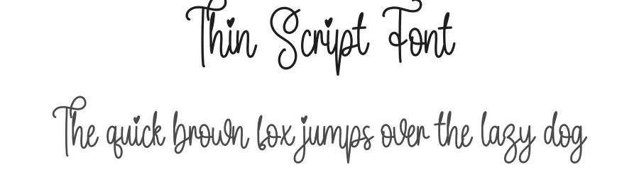 Thin Script Font by creativeletter — Script Handwritten Font