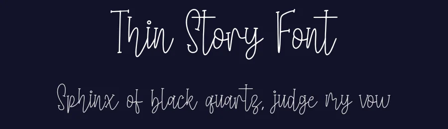 Thin Story Font by Forberas Foundry — Script Handwritten Font — thumbnail 2
