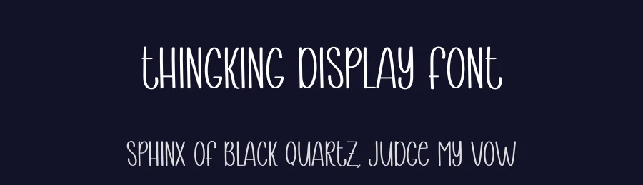 Thingking Display Font by creativeletter — Display Font — thumbnail 2