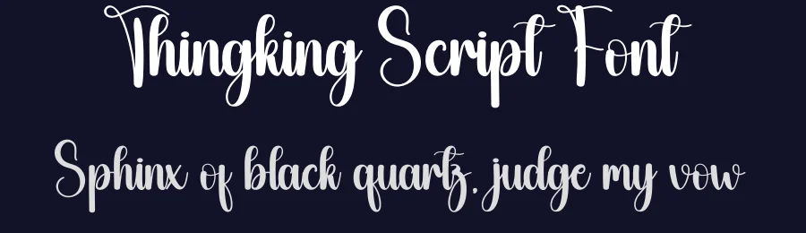 Thingking Script Font by creativeletter — Script Handwritten Font — thumbnail 2