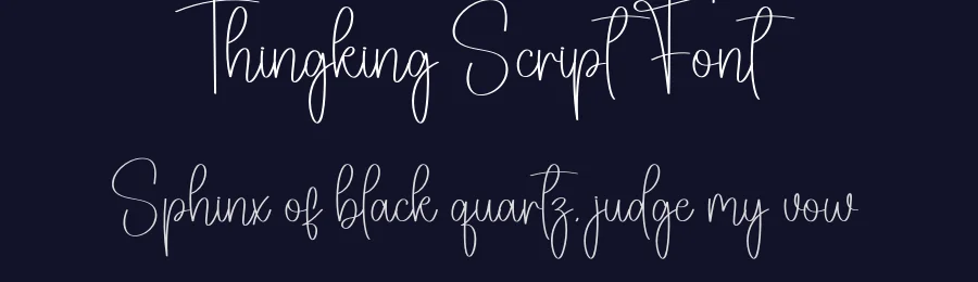 Thingking Script Font by creativeletter — Script Handwritten Font — thumbnail 2