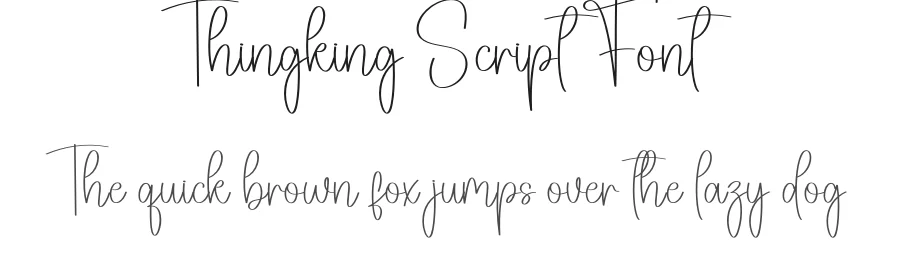 Thingking Script Font by creativeletter — Script Handwritten Font