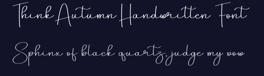 Think Autumn Handwritten Font by creativeletter — Script Handwritten Font — thumbnail 2